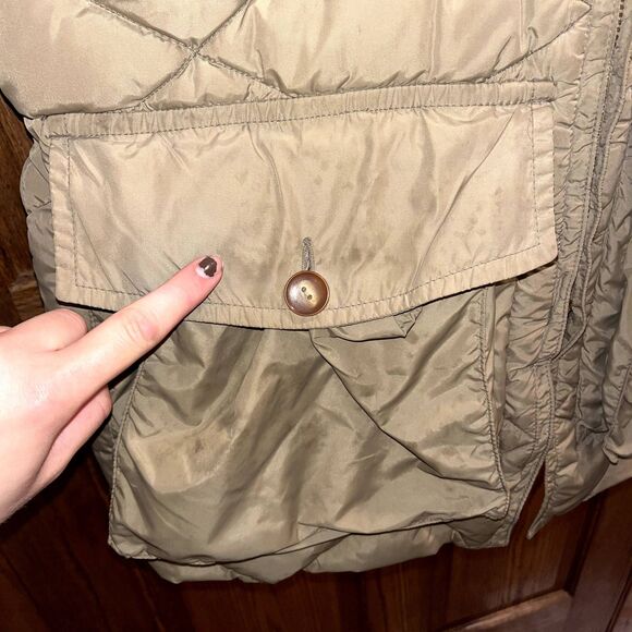 Alaska Sleeping Bag Co Goose Down Quilted Coat Vintage Fur Insulated Men's L - Picture 8 of 11